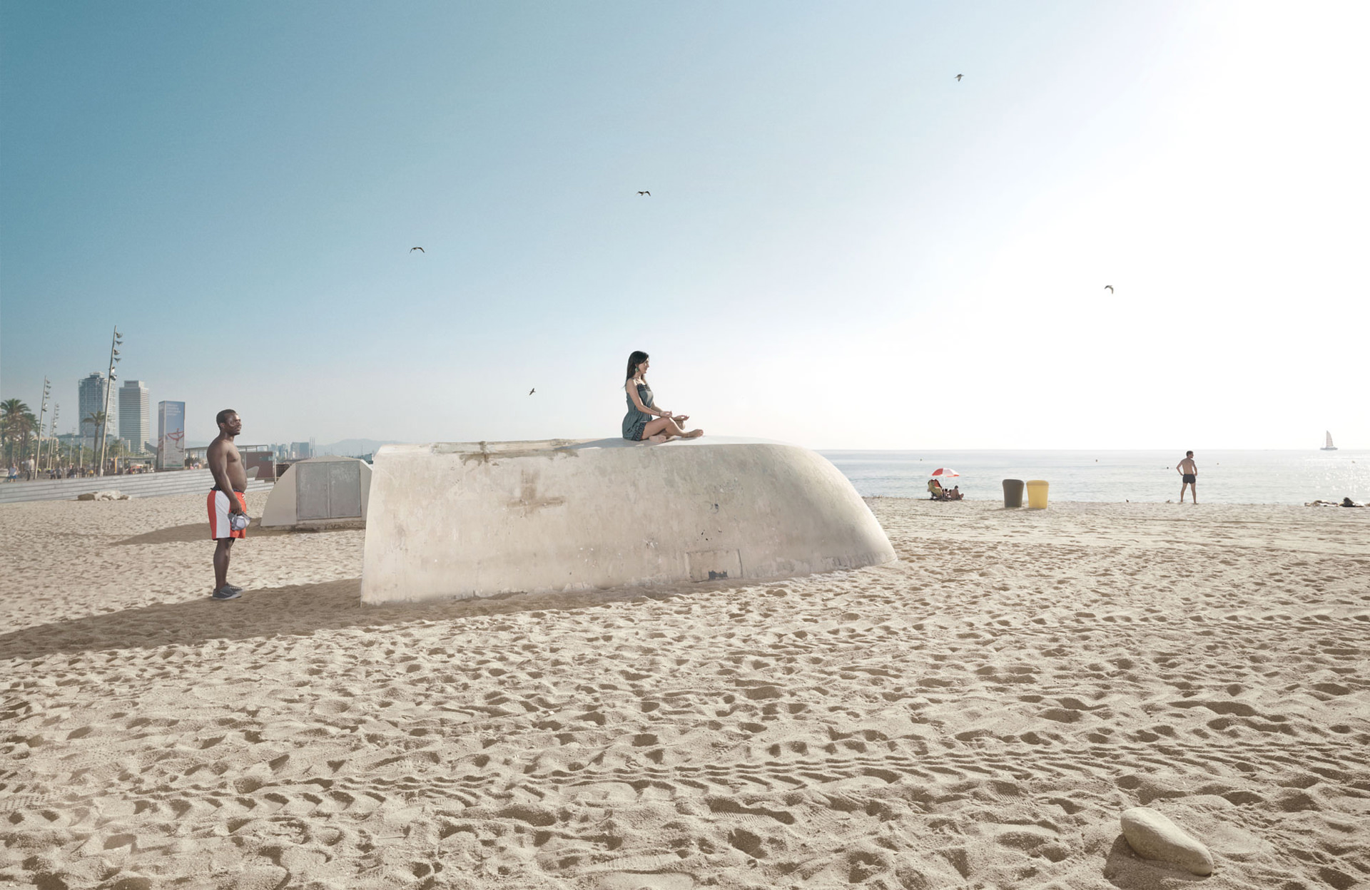 ©ankeluckmann421, portrait, barcelona, anke luckmann, beach